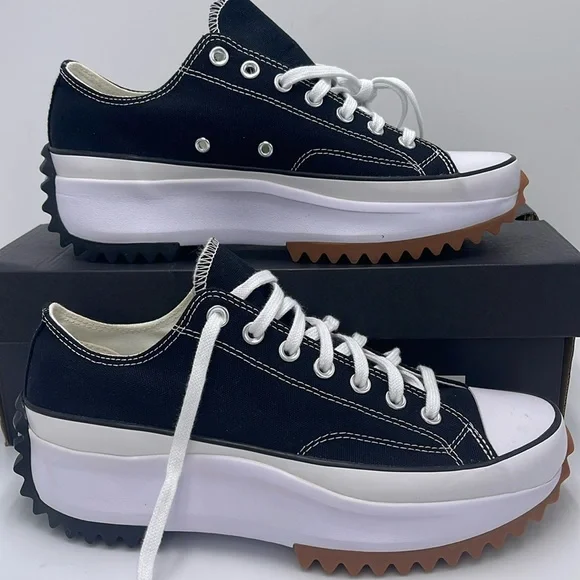 Converse Men’s RUN STAR HIKE OX BLACK/WHITE/GUM 168816C
Platforms Sneakers - Picture 1 of 16